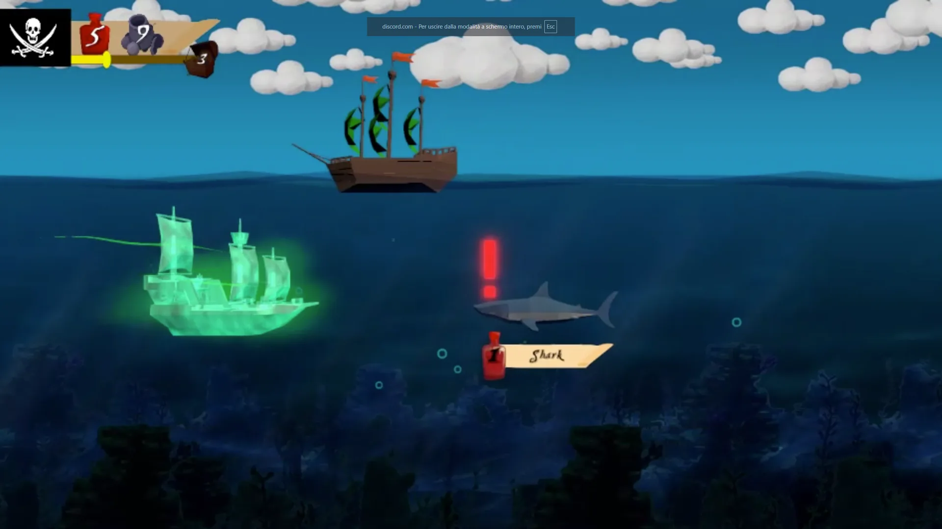 Combattimento con un mostro marino