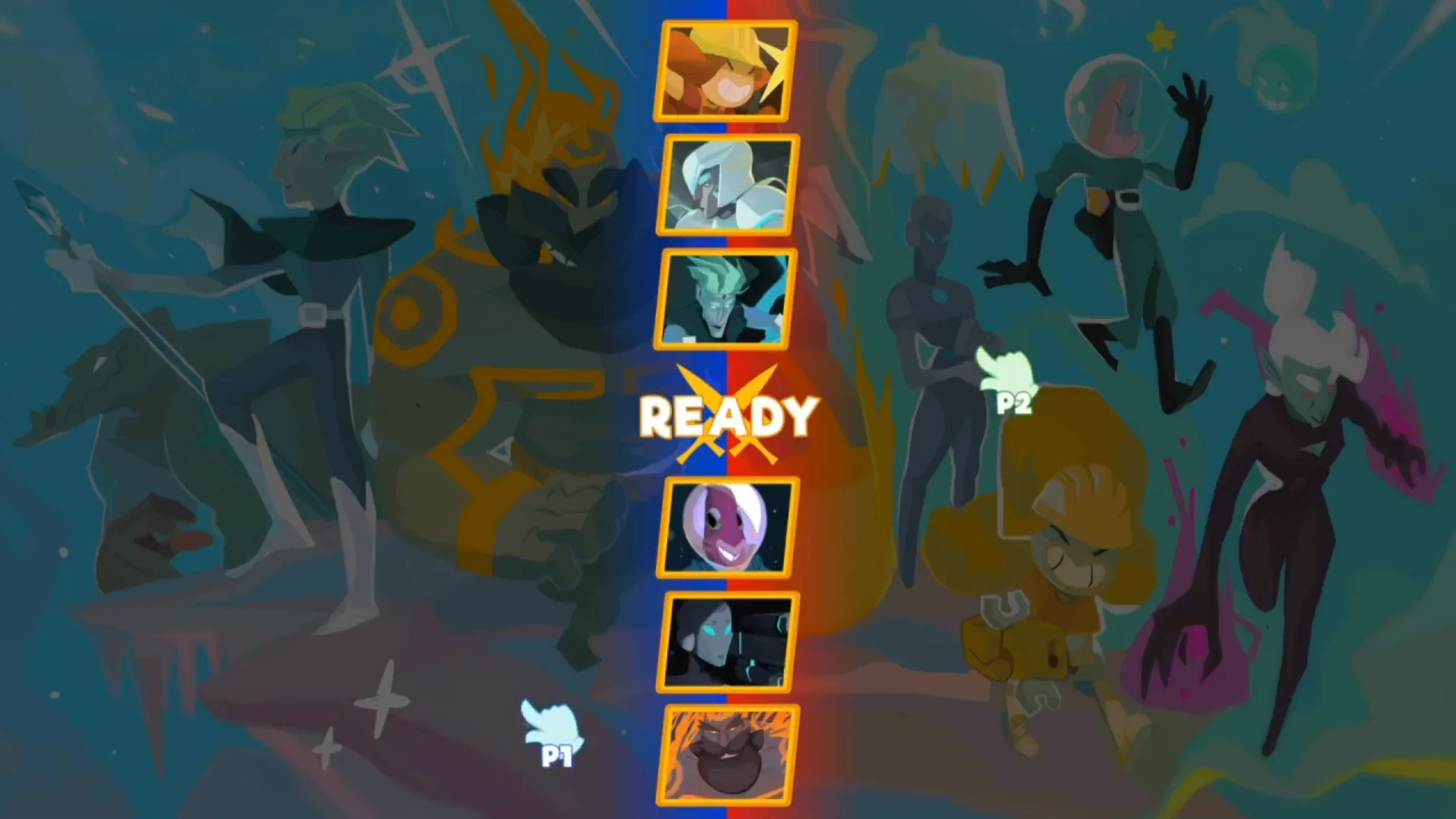 Schermata di selezione personaggio