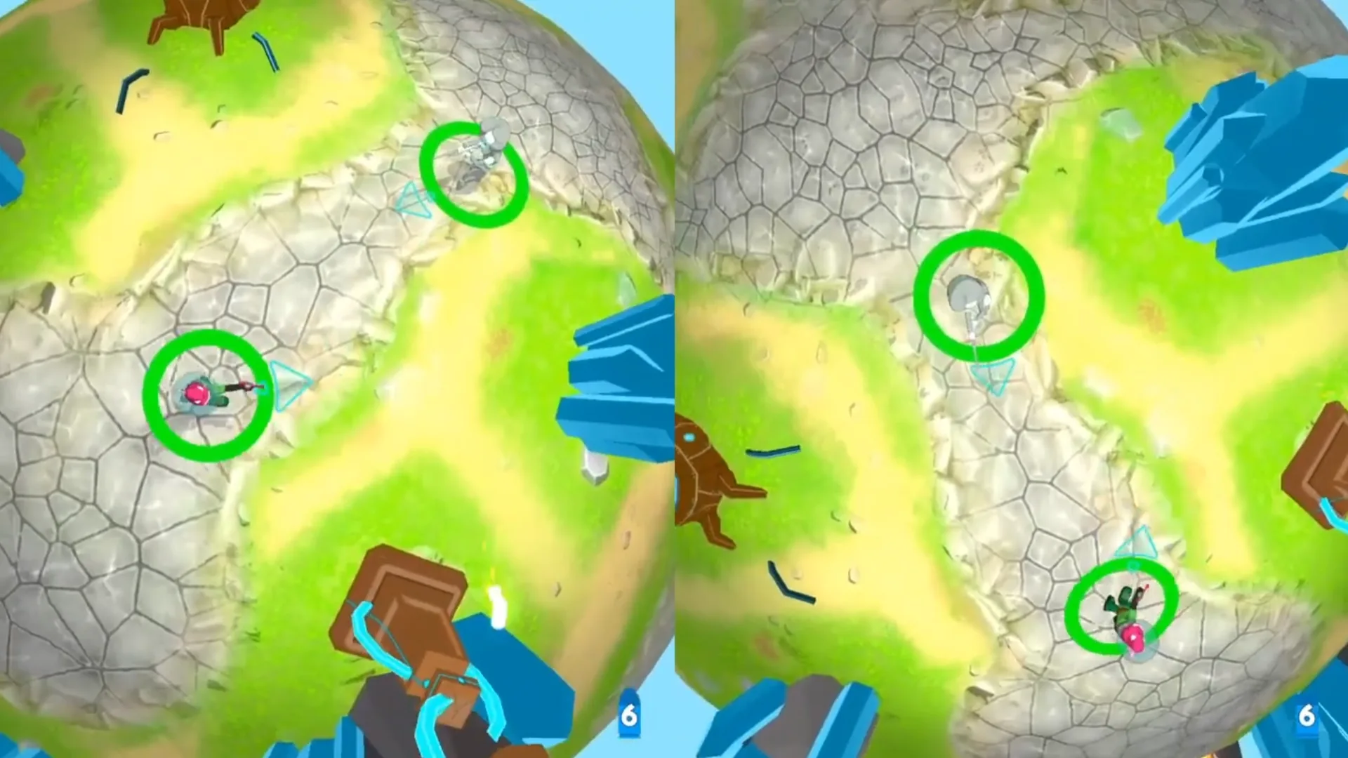 Scena di battaglia multiplayer